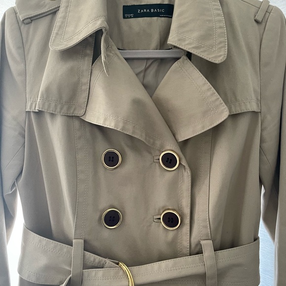Zara Trench-coat Size M Gently Worn - Picture 6 of 8